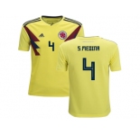 Colombia #4 S.Medina Home Kid Soccer Country Jersey