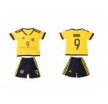 Colombia #9 Muriel Home Kid Soccer Country Jerse