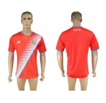 Costa Rica Blank Home Soccer Country Jersey