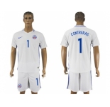 Chile #1 Contreras Away Soccer Country Jersey