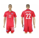 Chile #23 Herrera Green Long Sleeves Goalkeeper Soccer Country Jersey1