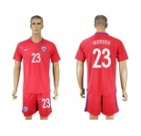 Chile #23 Herrera Home Soccer Country Jersey
