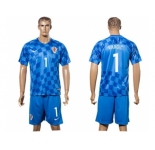 Croatia #1 Vargic Away Soccer Country Jersey