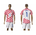 Croatia #1 Vargic Home Soccer Country Jersey