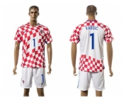 Croatia #1 Vargic Home Soccer Country Jersey