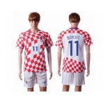 Croatia #11 Boksic Home Soccer Country Jersey