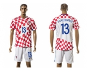 Croatia #13 S.Childenfeld Home Soccer Country Jersey