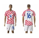 Croatia #16 Kalinic Home Soccer Country Jersey