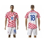 Croatia #18 Halilovic Home Soccer Country Jersey