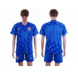 Croatia Blank Away Soccer Country Jersey