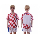 Croatia Blank Home Kid Soccer Country Jersey