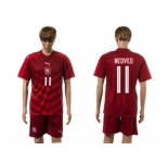 Czech #11 Nedevd Red Home Soccer Country Jersey