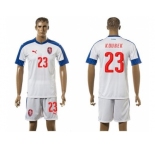 Czech #23 Koubek Away Soccer Country Jersey