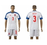 Czech #3 Suchy Away Soccer Country Jersey