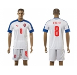 Czech #8 Krejci Away Soccer Country Jersey