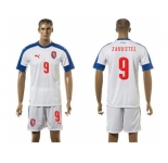 Czech #9 Zahustel Away Soccer Country Jersey