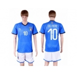 Italy #10 Del Piero Home Soccer Country Jersey