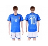 Italy #10 Insigne Home Soccer Country Jersey