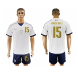 Italy #15 Barzagli Away Soccer Country Jersey