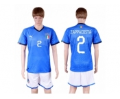 Italy #2 Zappacosta Home Soccer Country Jersey