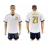 Italy #21 Soriano Away Soccer Country Jersey