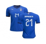 Italy #21 Zappacosta Home Soccer Country Jersey