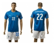 Italy #22 EL Shaarawy Home Soccer Country Jersey