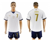 Italy #7 Zaza Away Soccer Country Jersey