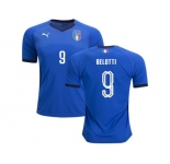 Italy #9 Belotti Home Soccer Country Jersey