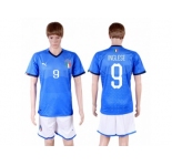Italy #9 Inglese Home Soccer Country Jersey