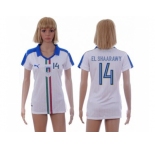 Women's Italy #14 EL Shaarawy Away Soccer Country Jersey
