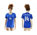 Women's Italy #14 EL Shaarawy Home Soccer Country Jersey