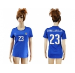 Women's Italy #23 Quagliarella Home Soccer Country Jersey