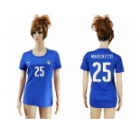 Women's Italy #25 Marchetti Home Soccer Country Jersey