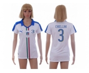 Women's Italy #3 Chiellini Away Soccer Country Jersey