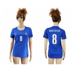 Women's Italy #8 Marchisio Home Soccer Country Jersey