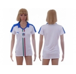 Women's Italy Blank Away Soccer Country Jersey