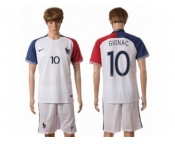 France #10 Gignac Away Soccer Country Jersey1