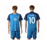 France #10 Zidane Home Soccer Country Jersey