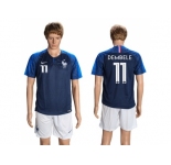 France #11 Dembele Home Soccer Country Jersey
