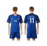 France #11 Martial Blue Soccer Country Jersey