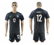 France #12 Henry Away Soccer Country Jersey