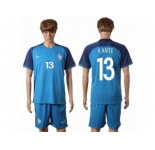 France #13 Kante Home Soccer Country Jersey