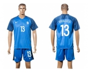 France #13 Mangala Home Soccer Country Jersey