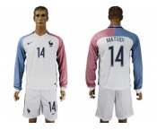 France #14 Matuidi Away Long Sleeves Soccer Country Jersey