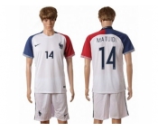 France #14 Matuidi Away Soccer Country Jersey1