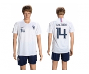 France #14 Matuidi Away Soccer Country Jersey