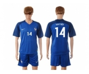 France #14 Matuidi Blue Soccer Country Jersey