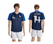 France #14 Matuidi Home Soccer Country Jersey