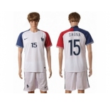 France #15 Sagna Away Soccer Country Jersey1